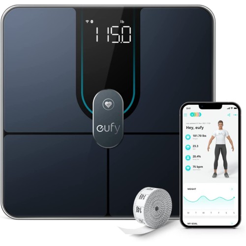 ANKER Eufy Smart Scale P2 PRO Wi-Fi Bluetooth Heart Rate Black