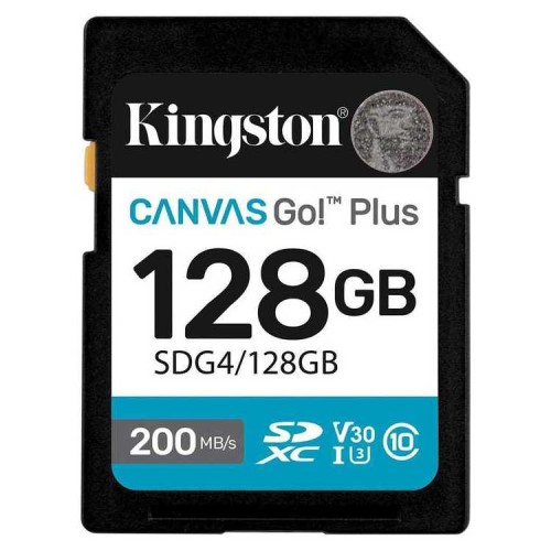 KINGSTON Memory Card SD Canvas Go! Plus SDG4/128GB Class 10