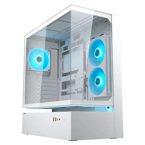 CC-COUGAR Case CFV235 Tempered Glass Middle ATX White (1x240mm , 1x 120mm ARGB fans preinstalled)