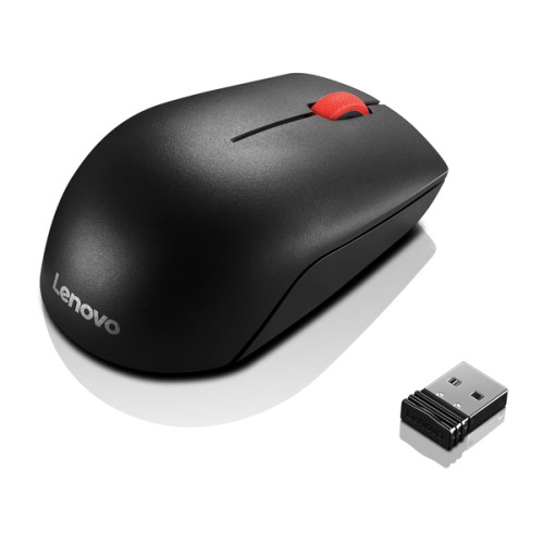 LENOVO Essential Compact Wireless Mouse, Black