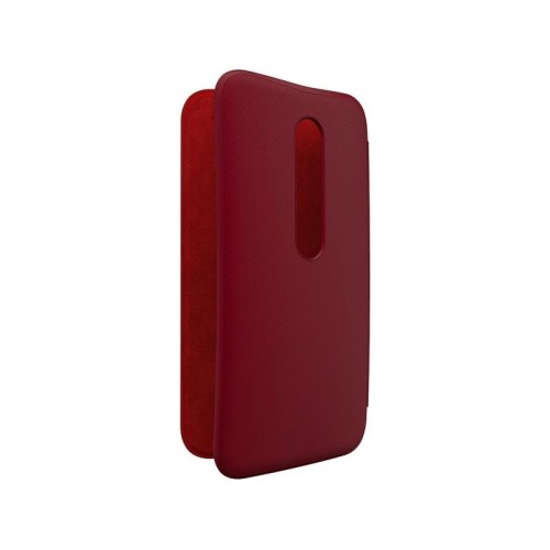 Moto G 3rd Gen  Flip Case - Crimson