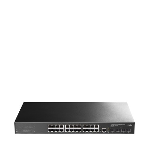 CUDY Switch GS5024S4 24-GbE 4-SFP+ L3 Managed GigabitÂ Â  